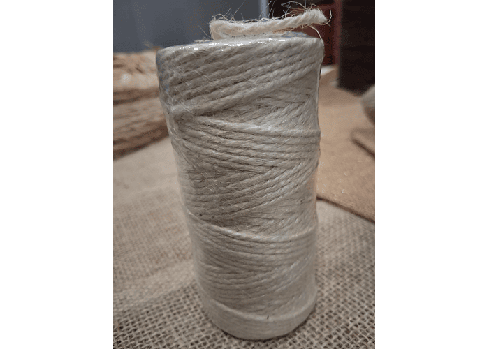 Mini Bobine de Juta Branco 1.5mm