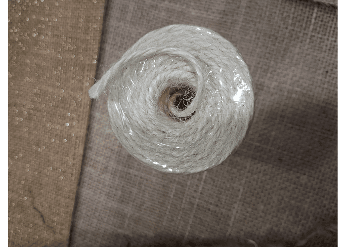 Mini Bobine de Juta Branco 1.5mm