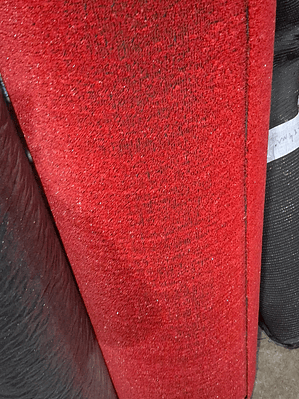 Relva artificial vermelha-6mm