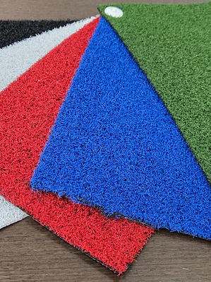 Relva artificial Curly em cores 2m largura. Rolo de 2x10m