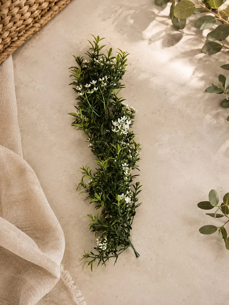 Planta Artificial para Jardim Vertical-Gipsólia+Alecrim 1