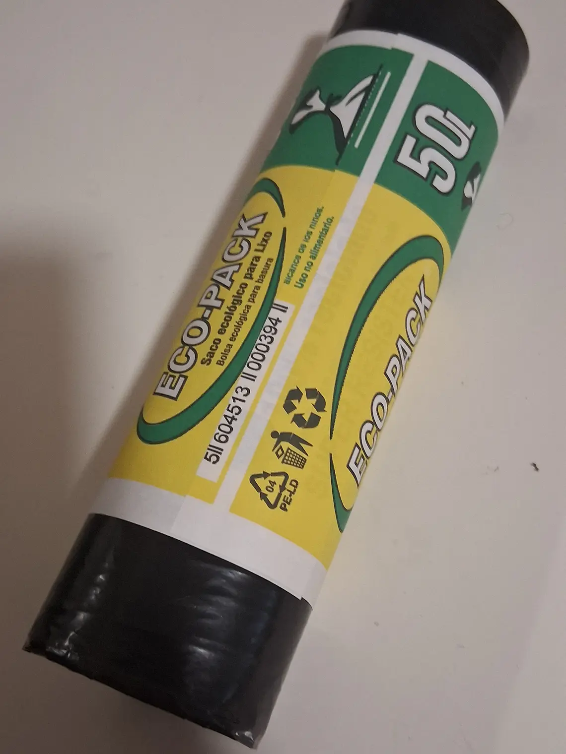 Sacos plásticos para lixos domésticos em rolo 1