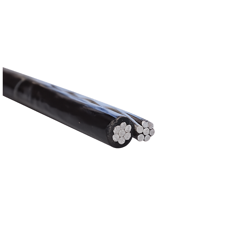 Cable Preensamblado de Aluminio 2x25 mm² Neutro Desnudo 1