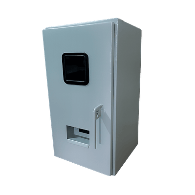 Caja Metálica para Medidor Trifásico Directo 550x300x285 mm | Gabinete para Redes de Distribución Eléctrica