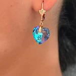 ARETE DIOSA CORAZON AZUL EN CRISTAL SWARVOSKY ORIGINAL