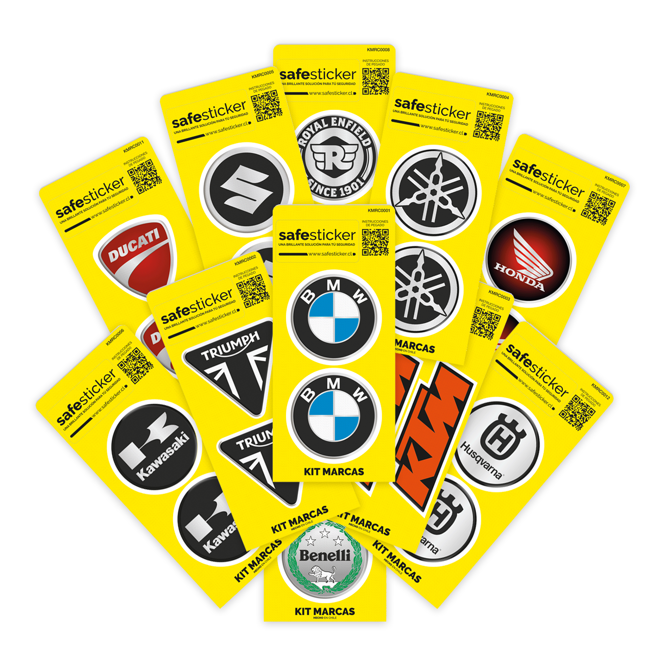 KIT REFLECTANTE MARCAS MOTOS