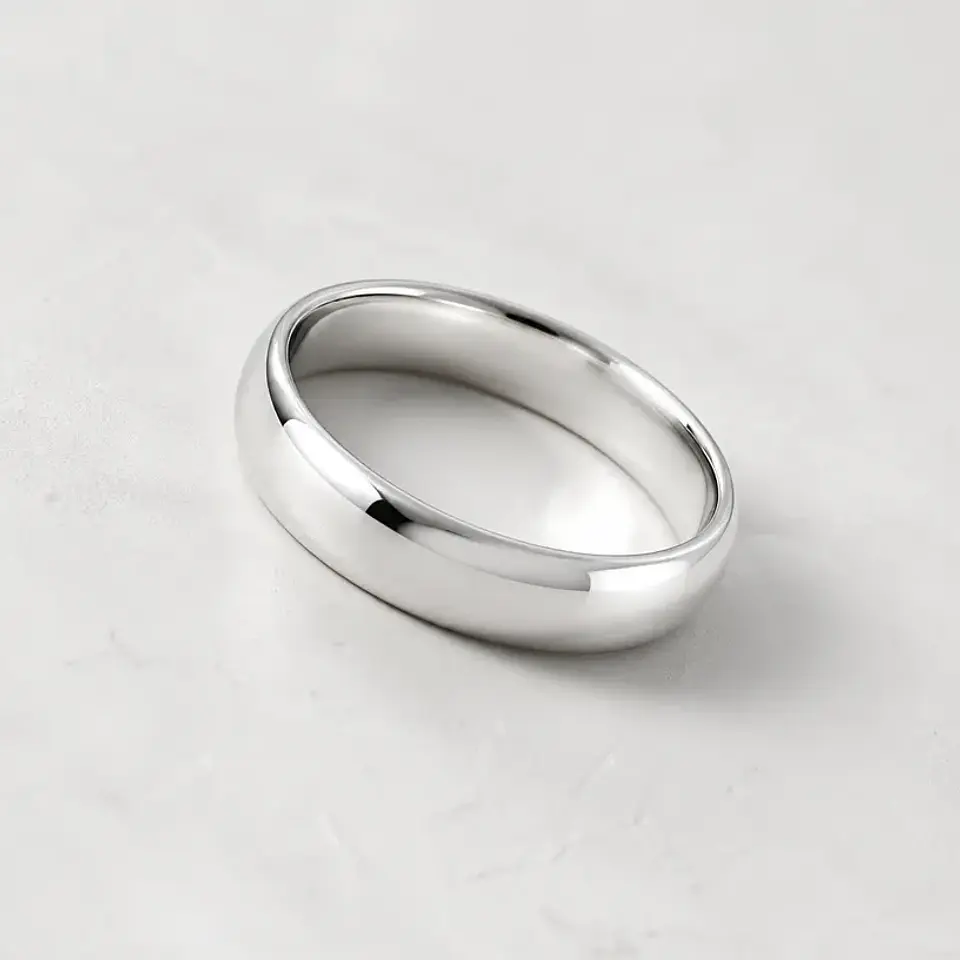 Aliança Essencial em Ouro Branco 18k 1