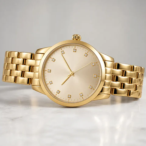 Relógio Clássico Feminino 28 mm em Ouro 18k