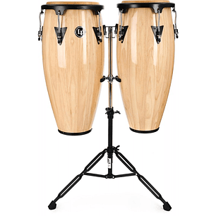 Congas C/Atril LP Aspire 10-11 Natural Wood LPA646-AW