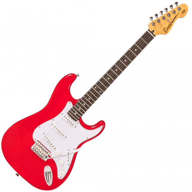 Guitarra Electrica Stratocaster Roja Encore E6RED