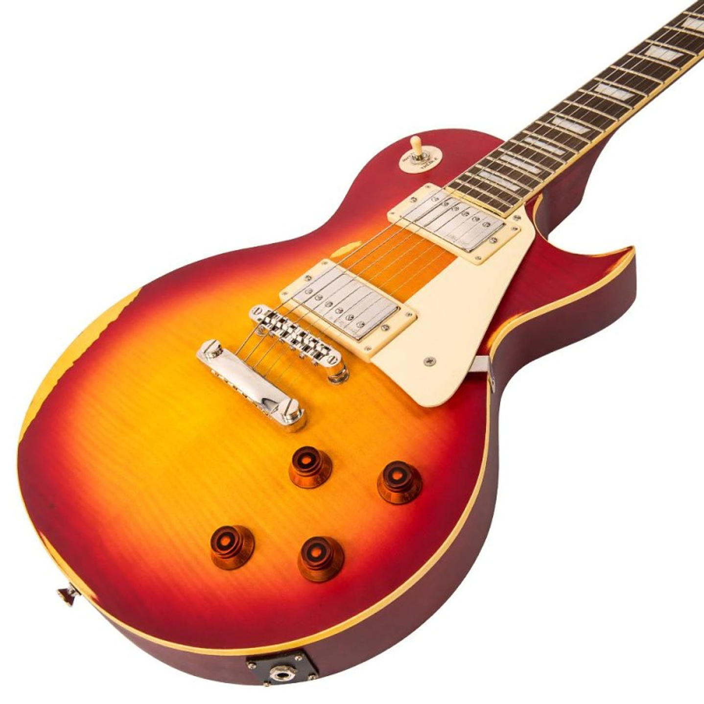 Guitarra Electrica Les Paul Sunburst Desgastada ICON Vintage V100MRCS 3