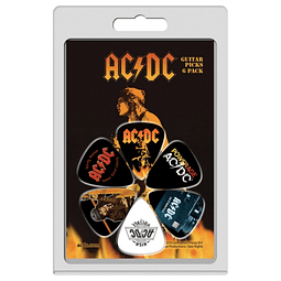 Pack de Uñetas 6u. AC/DC Perri's Leathers LP-ACDC4