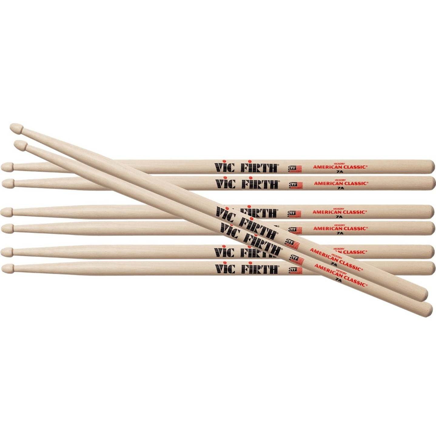 4 Pares de Baquetas 7A Vic Firth