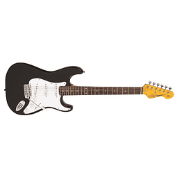Guitarra Eléctrica Stratocaster Boulevard Black Vintage V6BB