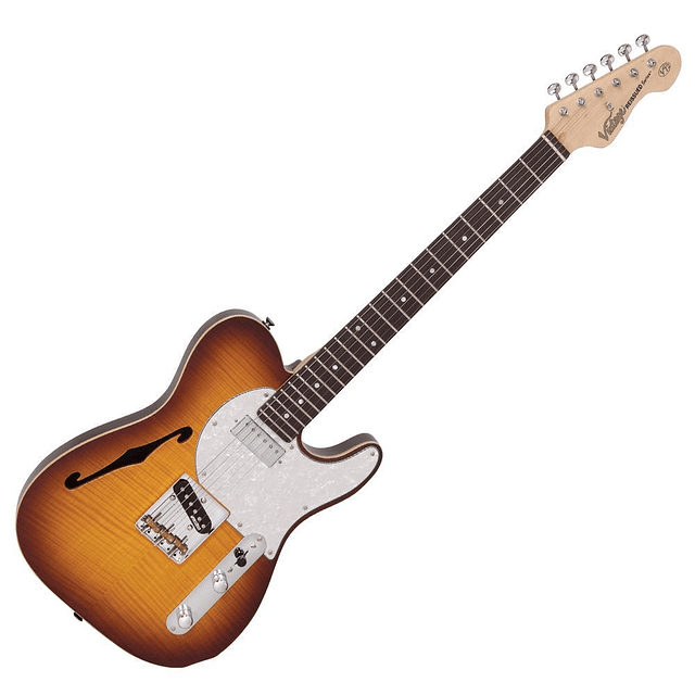 Guitarra Eléctrica Telecaster Semihollow Vintage V72MSSB