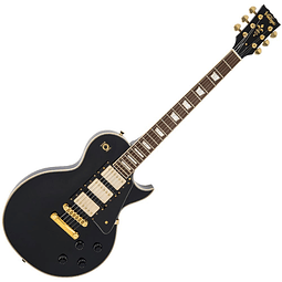 Guitarra Eléctrica Les Paul 3 Pickup Boulevard Black Vintage V1003BB
