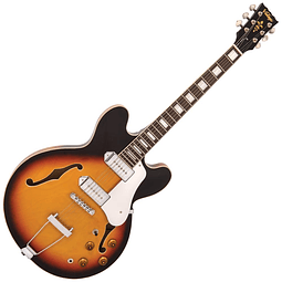 Guitarra Eléctrica Semihollow Vintage Sunburst Vintage VSA500PSB