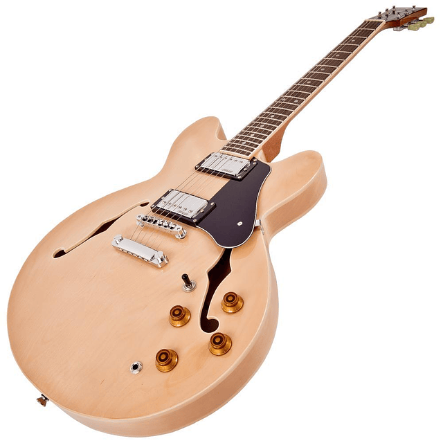 Guitarra Eléctrica Semihollow Natural Maple Vintage VSA500MP