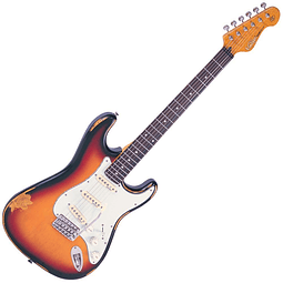 Guitarra Eléctrica Stratocaster Icon Distressed Sunburst Vintage V6MRSSB