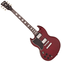 Guitarra Eléctrica para Zurdo SG Cherry Red Vintage LVS6
