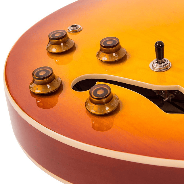 Guitarra Eléctrica Semihollow Honeyburst Vintage VSA500HB