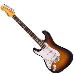 Guitarra Eléctrica para Zurdo Stratocaster Sunset Sunburst Vintage LV6SSB