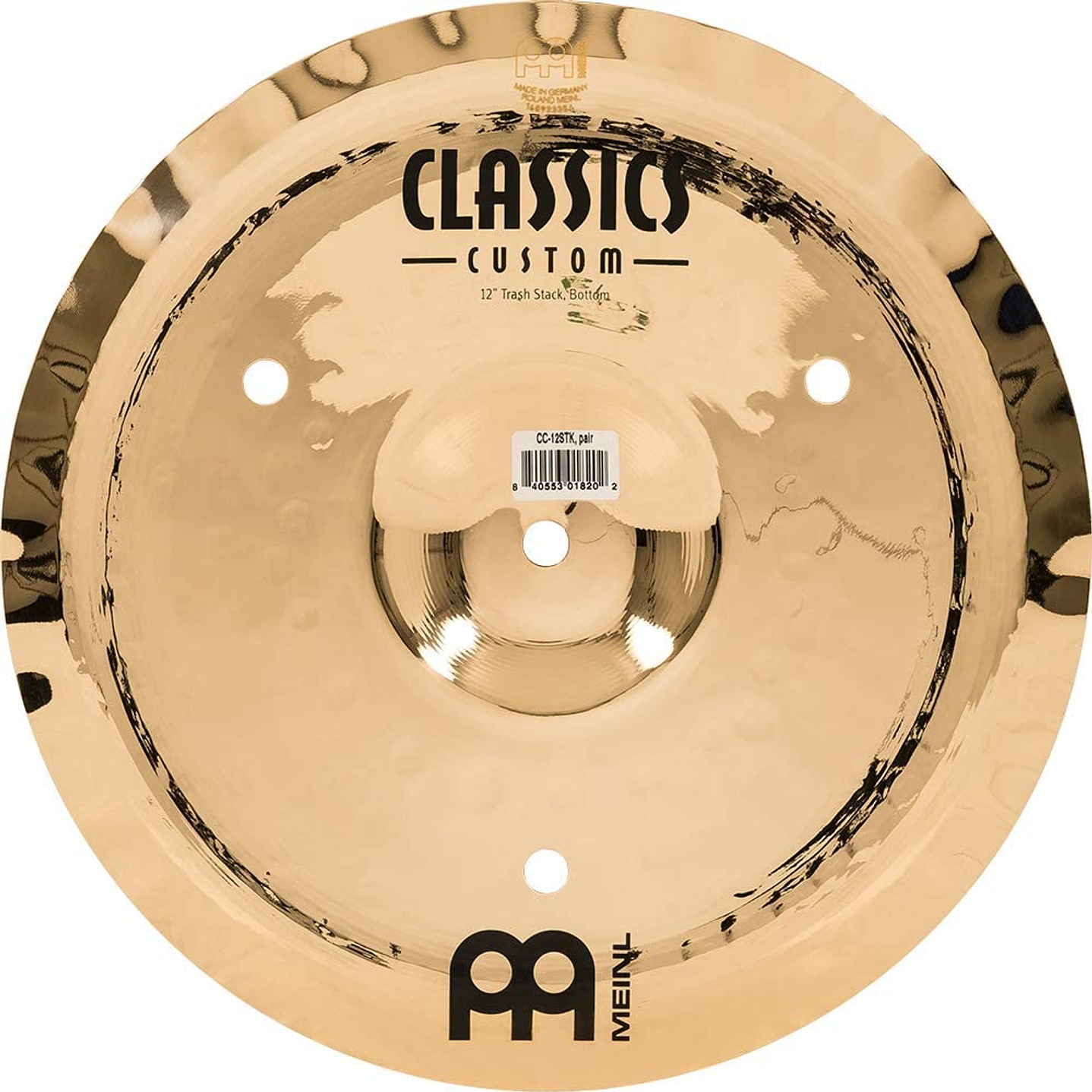 Platillo Meinl Classics Custom Brilliant Trash Stack 12