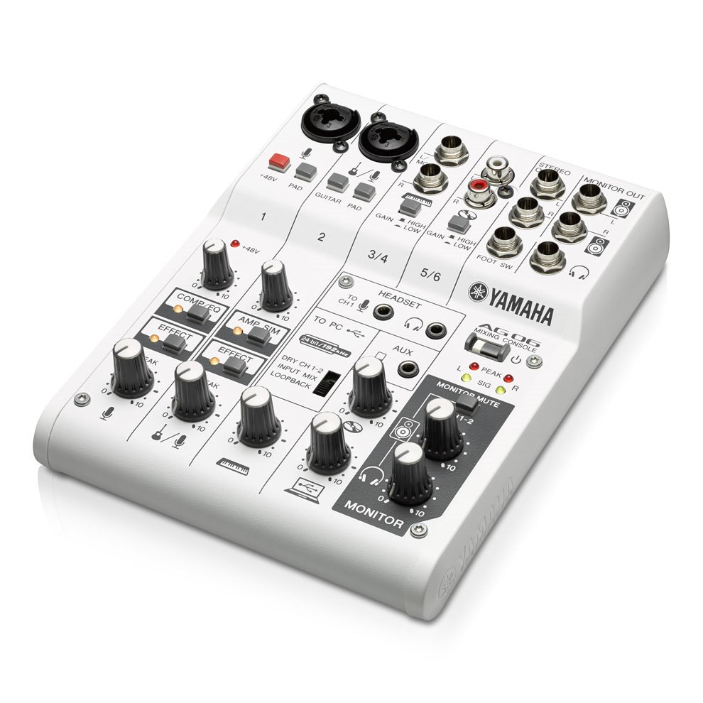 DTM・DAW YAMAHA AG06 Mezclador 6 Canales C/Interfaz De Audio USB Yamaha AG06 |