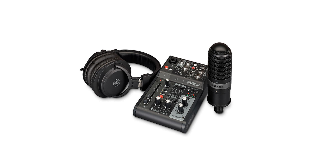 Live Streaming Pack Mezclador + Micrófono + Audífonos Yam