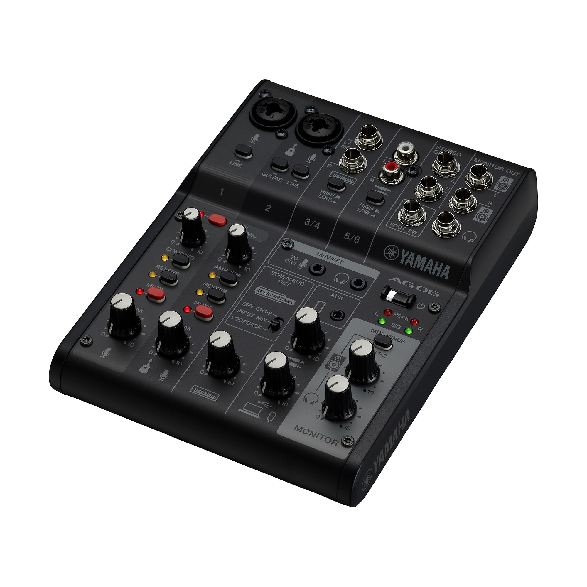 Mezclador 6 Canales C/Interfaz De Audio USB Yamaha AG06 M