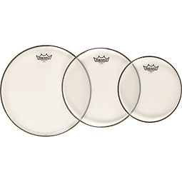 Set de Parches Remo Ambassador Clear 10"-12"-14" PP-1182-BA