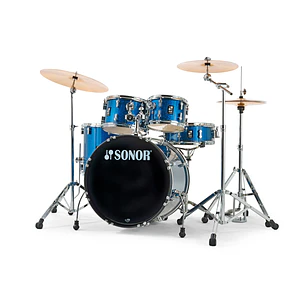 Batería Sonor AQX Stage Set Blue Ocean Sparkle c/Hardware y Platillos Bronce B8