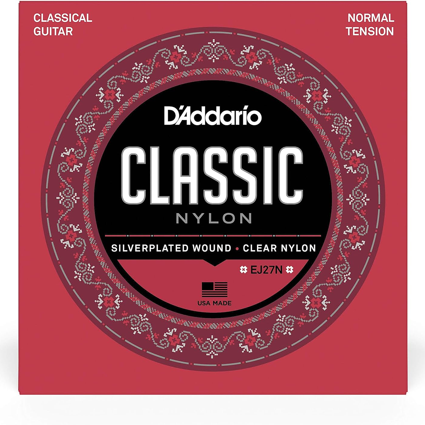 Cuerdas Nylon Guitarra Acústica D'addario EJ27N 1