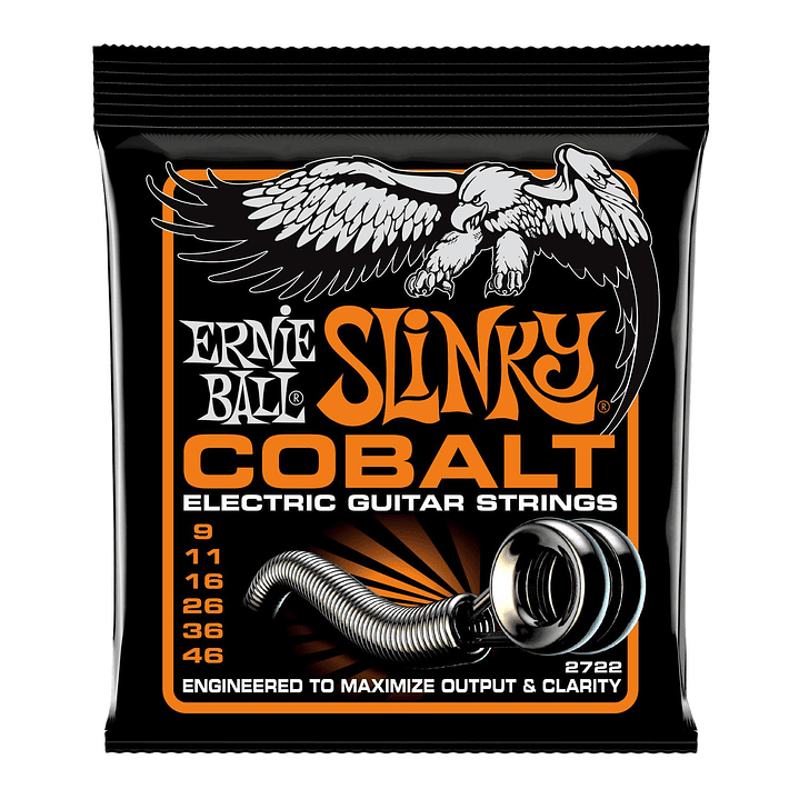 Cuerdas Guitarra Eléctrica 9-46 Ernie Ball P02722 Hybrid Slinky Cobalt