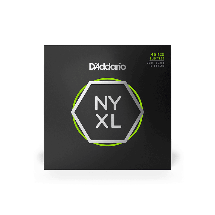 Cuerdas Bajo Eléctrico 5 Cuerdas 45-125 D'addario NYXL45125 1