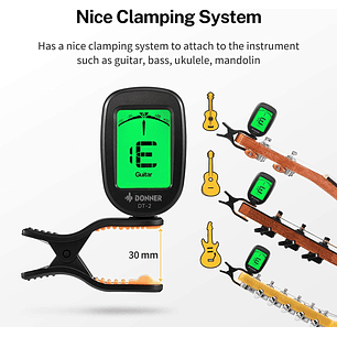 Afinador DT-2 Donner EC814