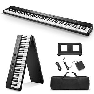 Pack Piano Digital Plegable de 88 Teclas DP-10 Black Donner EC6856