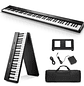 Pack Piano Digital Plegable de 88 Teclas DP-10 Black Donner EC6856 - Miniatura 1