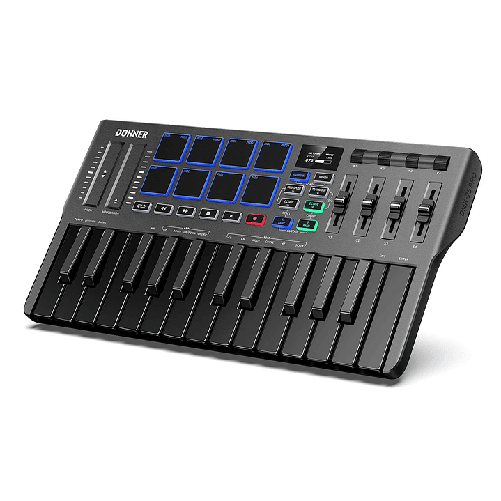 Controlador Midi Usb 25 Teclas DMK-25 Pro Donner EC3360 2