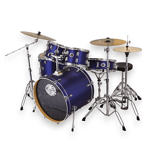 Batería PowerDrums c/Platillos Guzel JJ-5 DLM