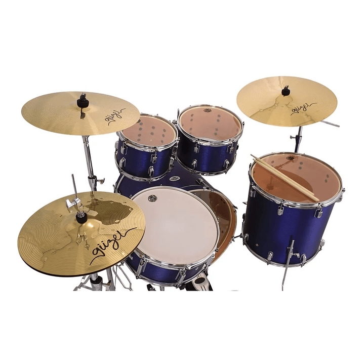 Batería PowerDrums c/Platillos Guzel JJ-5 DLM 10