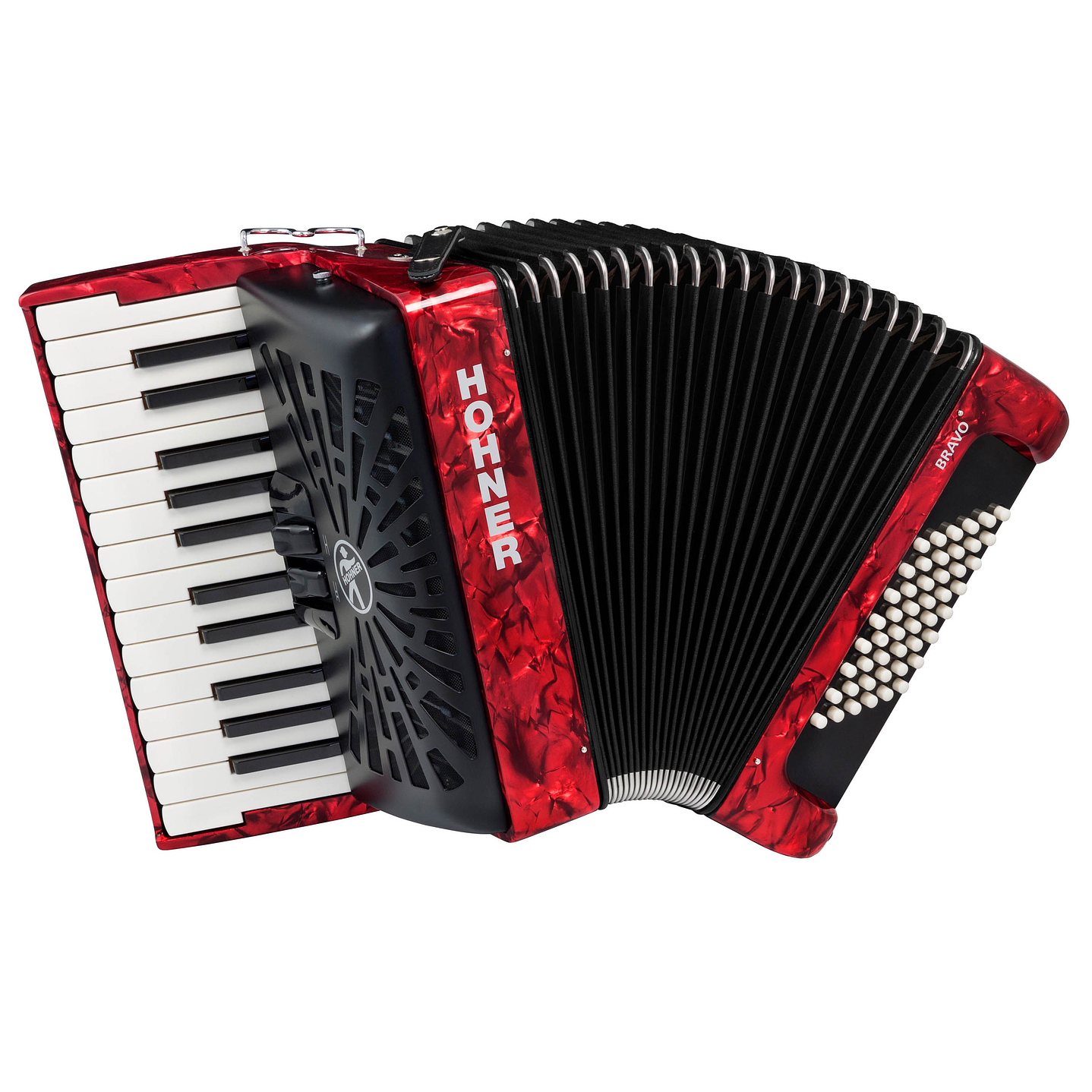 Acordeón Hohner Bravo II 48 Red