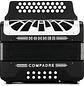 Acordeón Diatónico Hohner Compadre FBbEb A48421 Black - Miniatura 3