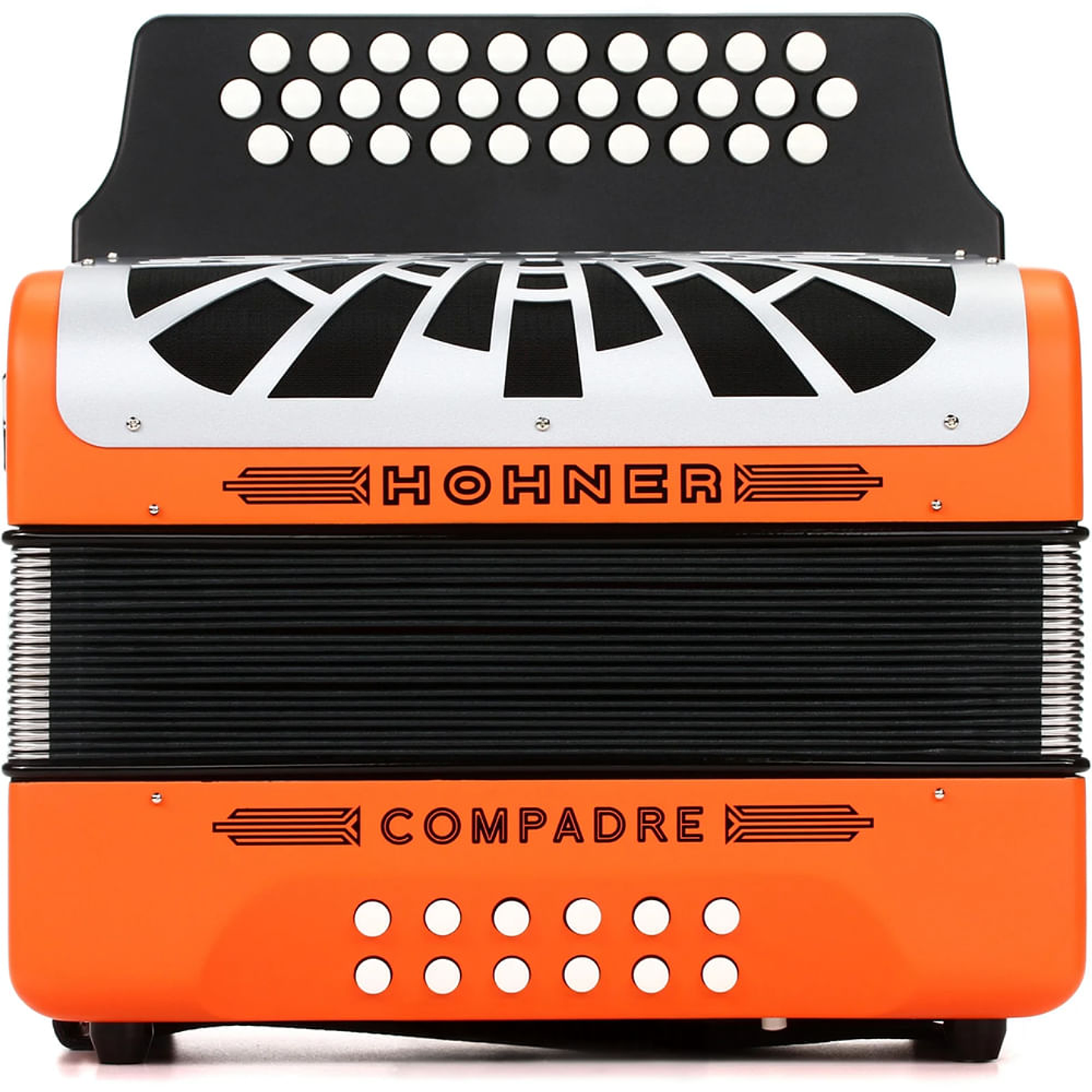 Acordeón Diatónico Hohner Compadre FBbEb A48451 Orange 3