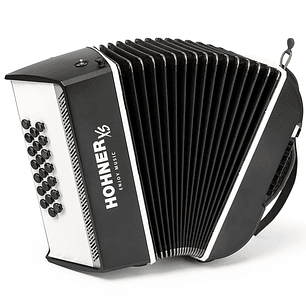 Acordeón Cromático Hohner XS Button A2931 Dark Grey