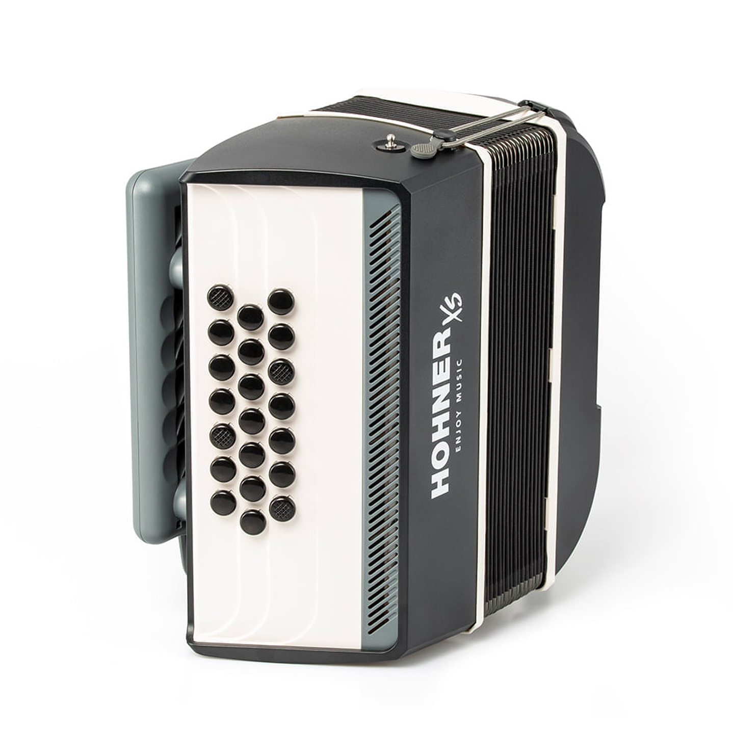 Acordeón Cromático Hohner XS Button A2931 Dark Grey 2