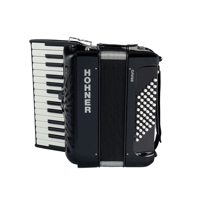 Acordeón Hohner Bravo II 48 A16522 Black 3