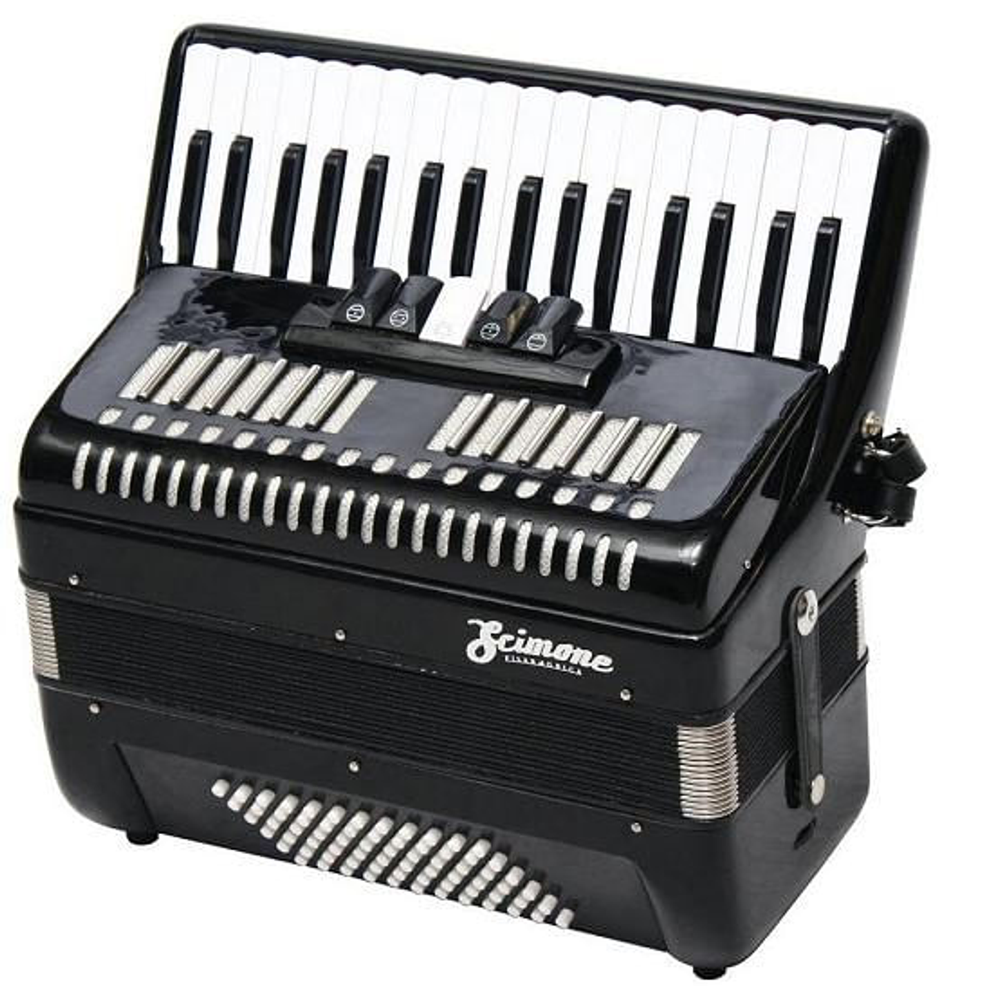 Acordeón Scimone 2353 72 Bajos Black