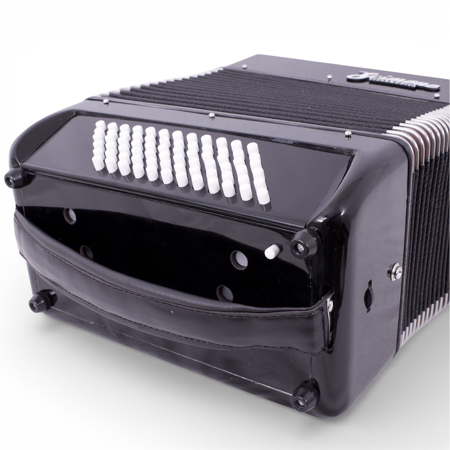 Acordeón Scimone 3072 72 bajos Black con Funda 4