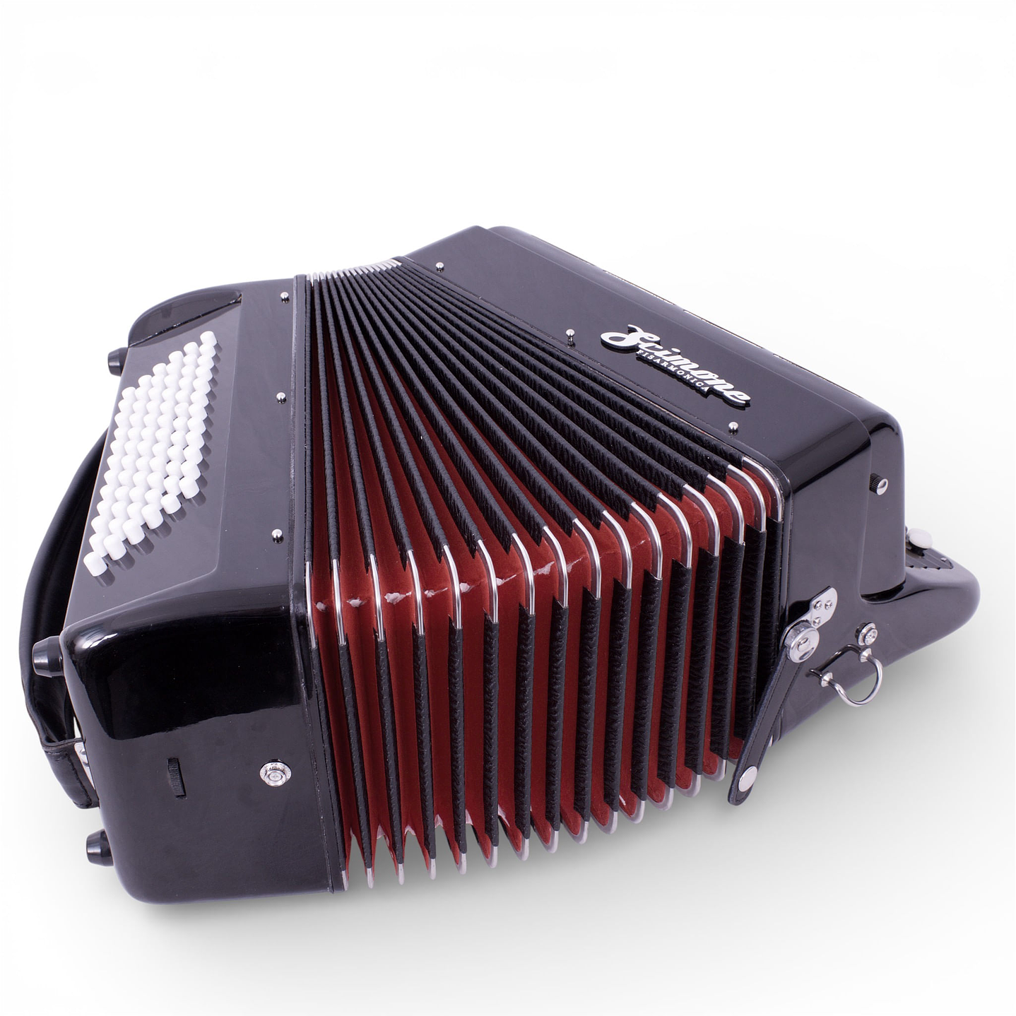 Acordeón Scimone 3072 72 bajos Black con Funda 5
